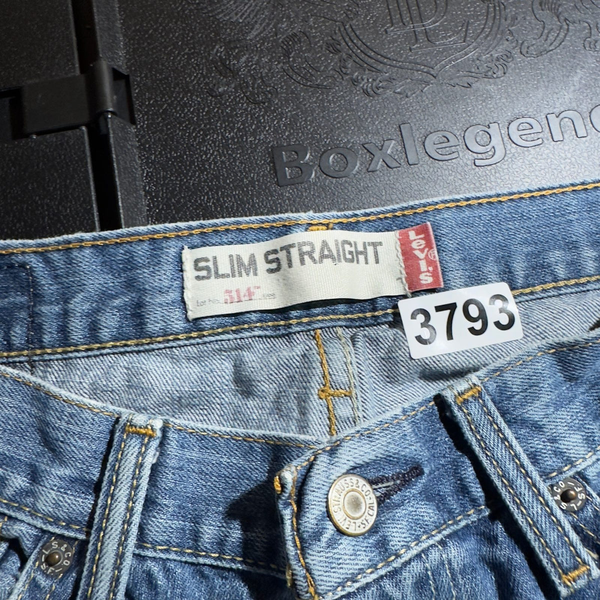 Vintage Y2K Levi's 514 Slim Straight Jeans Mens 32x34 Blue