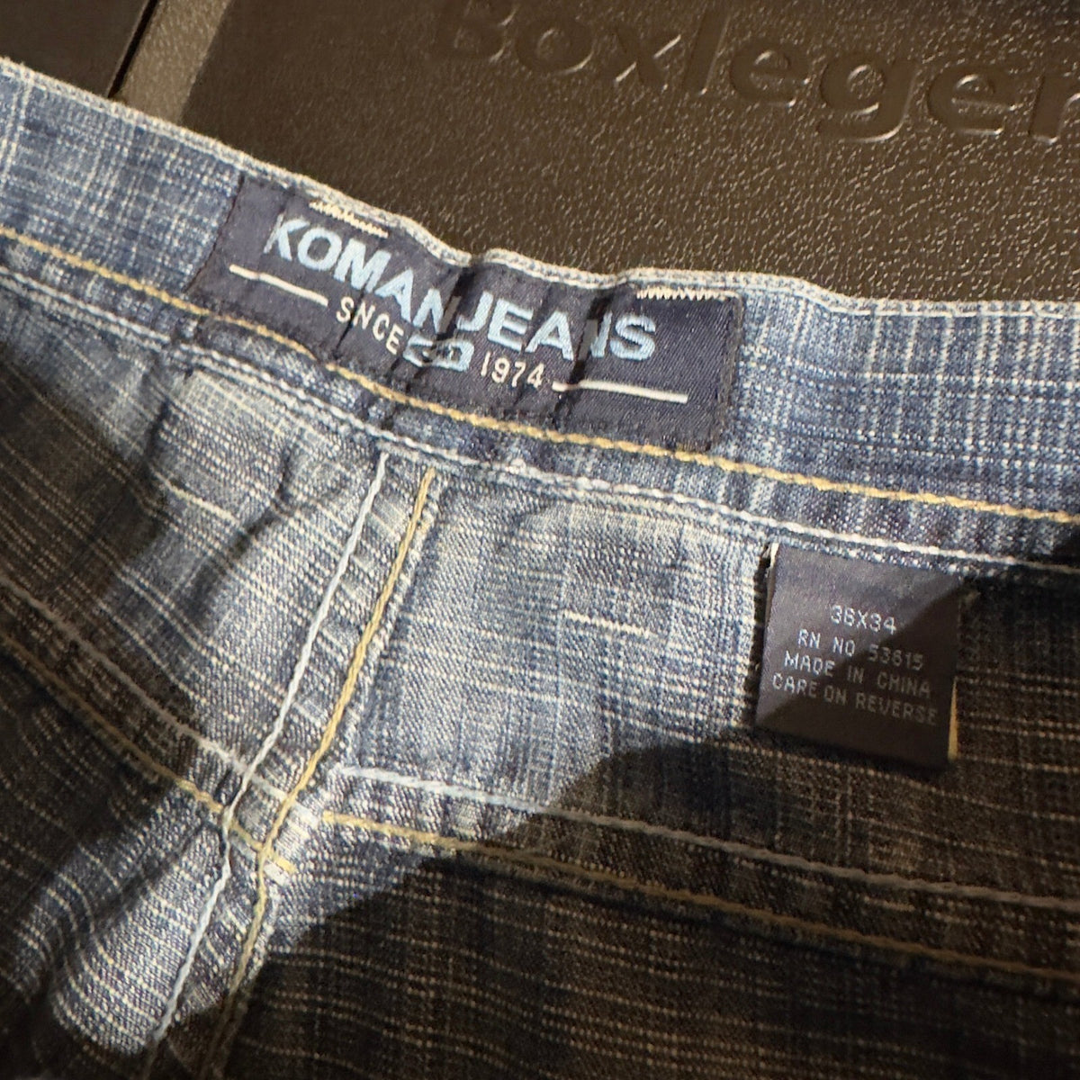 Vintage Y2K Koman Jeans Baggy Denim Mens 36x34 Blue