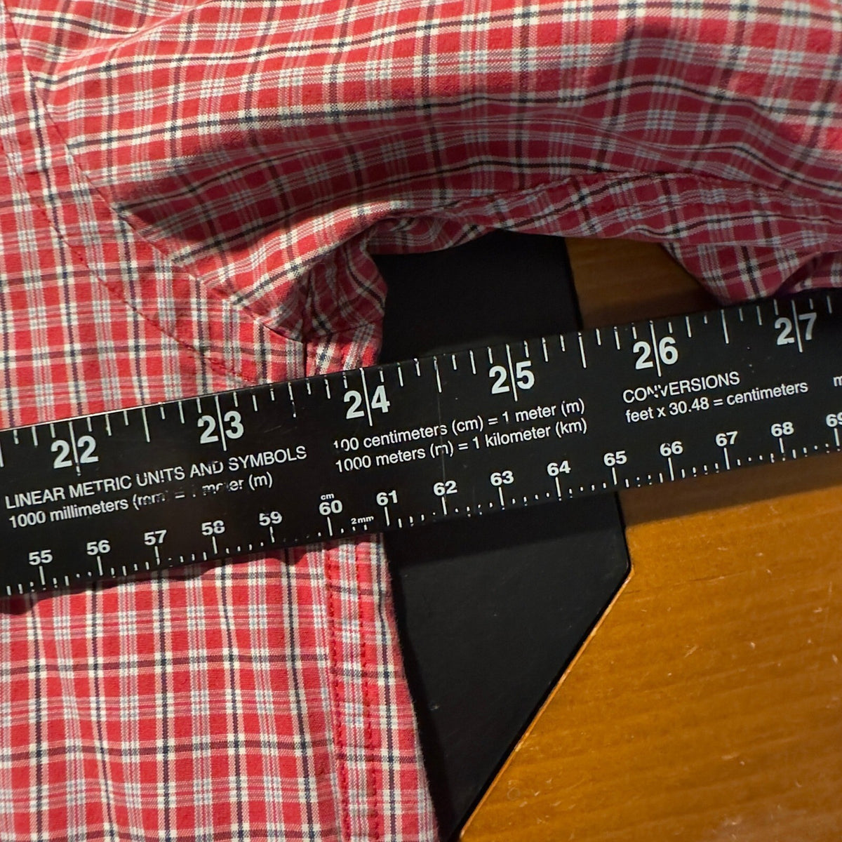Vintage Tommy Hilfiger Plaid Button Down Mens L Red White