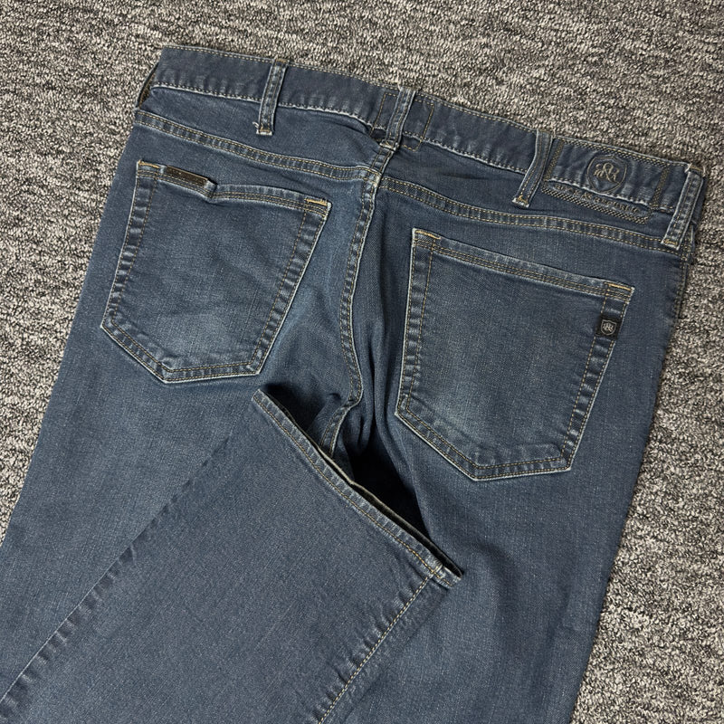 Rock & Republic Bootcut Jeans Mens 36x34 Medium Blue Wash
