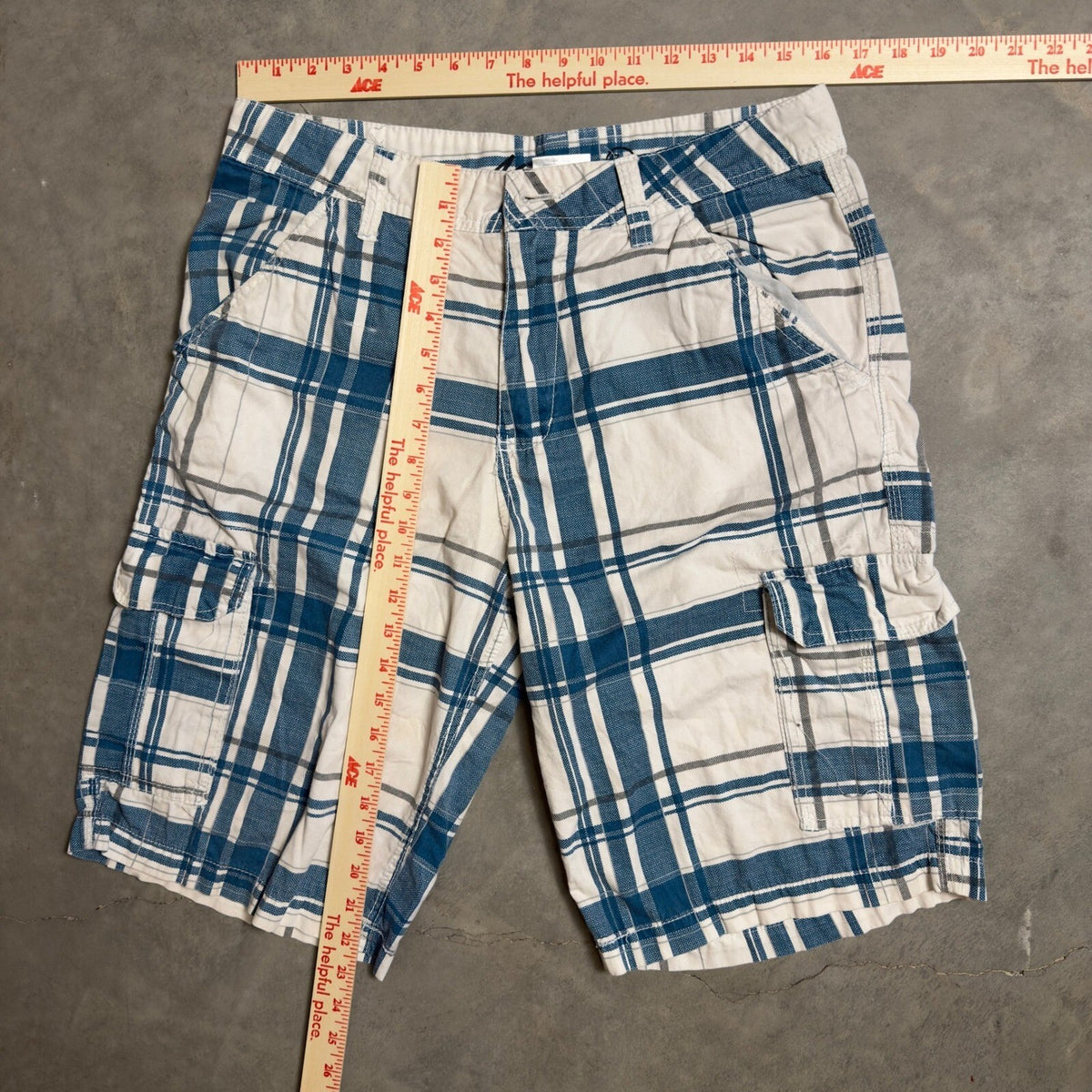 Vintage Machine Custom Co Cargo Shorts Mens 32 Baggy Y2K