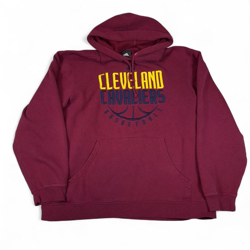 Adidas Cleveland Cavaliers Hoodie Mens XL Red Sports NBA