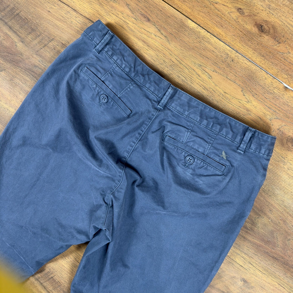 Eddie Bauer Legendwash Navy Curvy Straight Pants Womens 14
