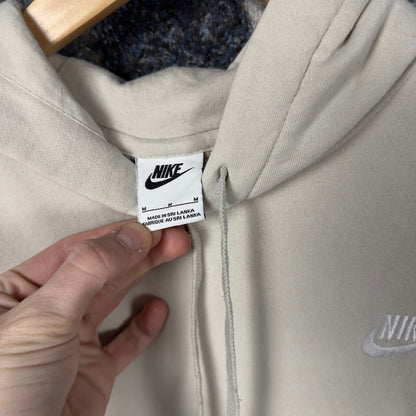 Nike Sportswear Club Fleece Hoodie Mens M Cream Oatmeal