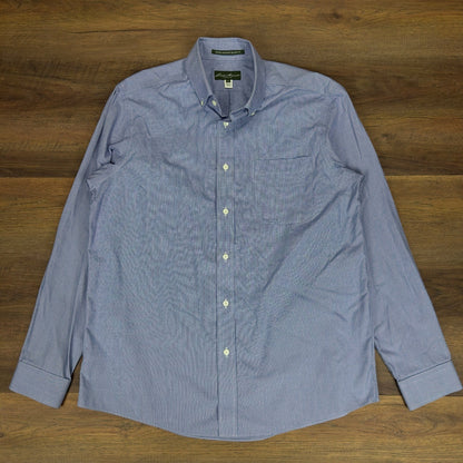Vintage Eddie Bauer Mens Large Gingham Button Down Shirt