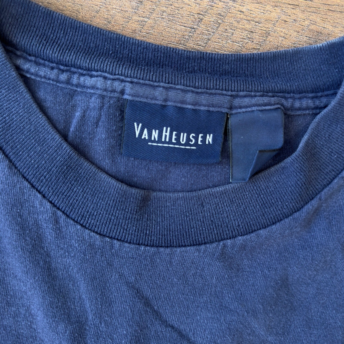 Vintage Van Heusen Baseball Graphic T-Shirt Mens XL Navy