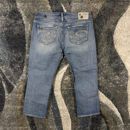 Silver Jeans Co Capri Jeans Womens W29 Medium Wash Western