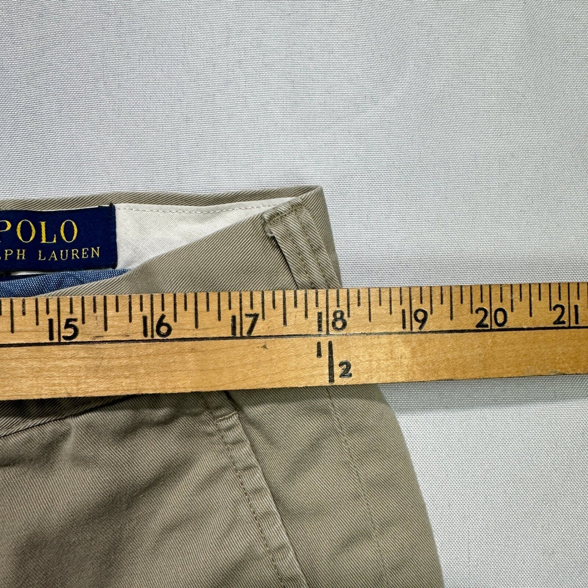 Polo Ralph Lauren Mens 38x34 Classic Fit Khaki Chino Pants