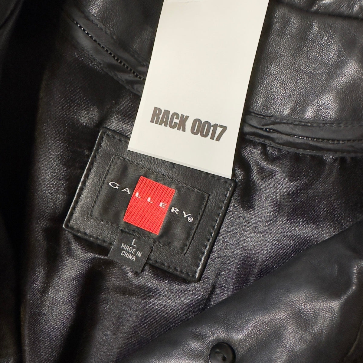 Vintage Gallery Leather Car Coat Womens Large Black Grunge Minimalist Streetwear