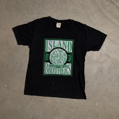 Island Brothers Okinawa Graphic T-Shirt Mens L Black Snake