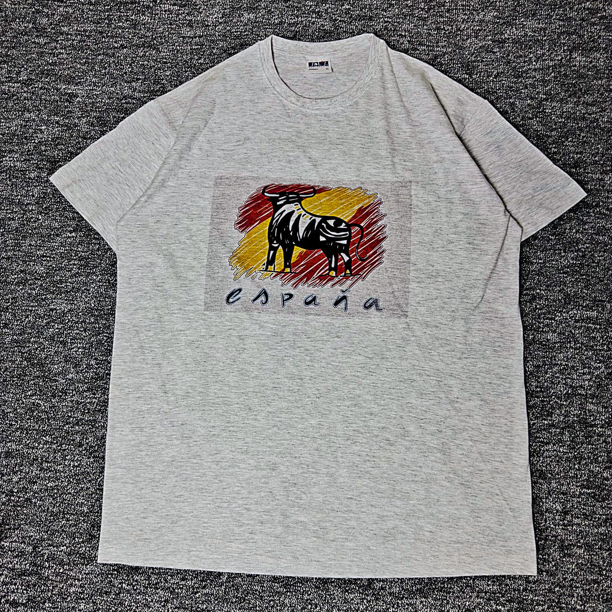 SOL'S Regent Espana Spain Bull Graphic Tee Mens XL Gray
