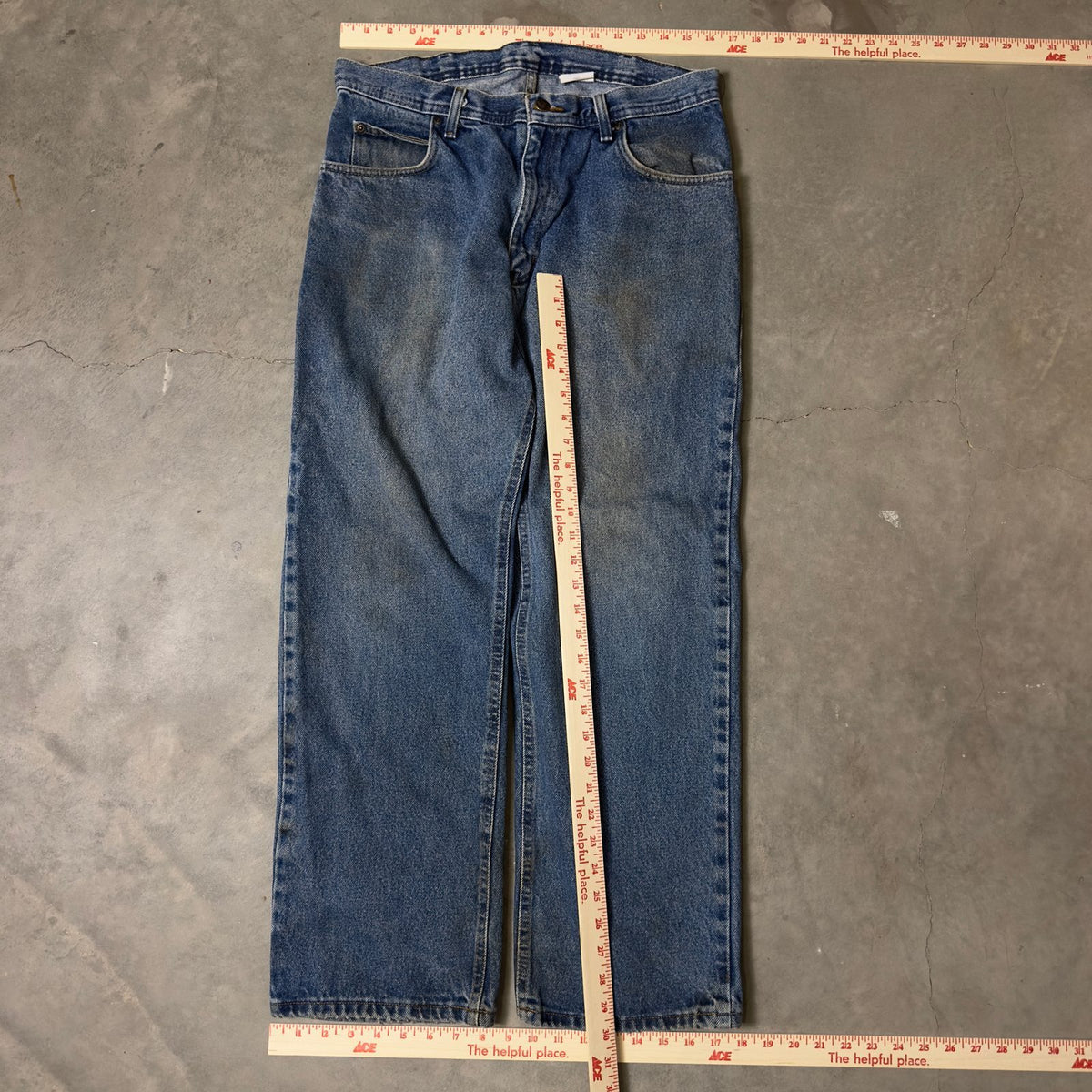 Denim Carpenter Jeans Mens 34x30 Medium Wash Baggy