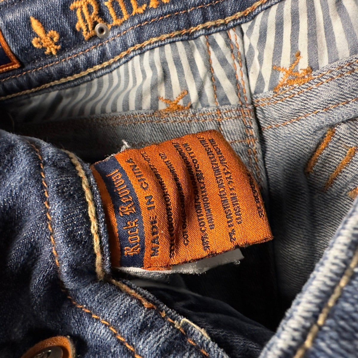 Rock Revival Deborah Bootcut Jeans Womens 28 Blue Low Rise