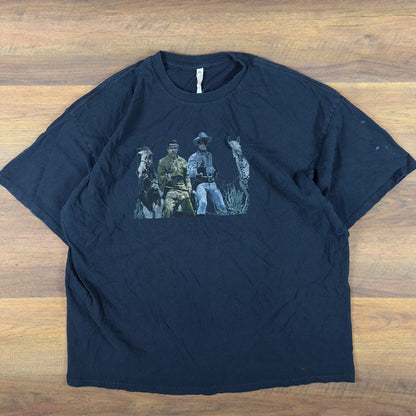 The Lone Ranger Tonto Graphic T-Shirt Mens 2XL Black Western