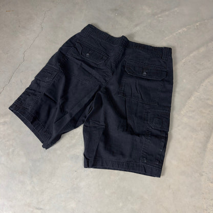 US Polo Assn Cargo Shorts Mens 32 Black Utility Baggy Skater