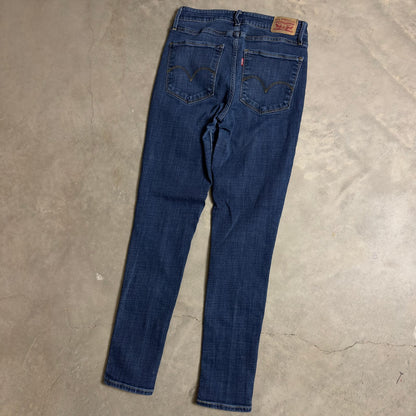 Levi's 721 High Rise Skinny Jeans Womens 29x30 Dark Wash