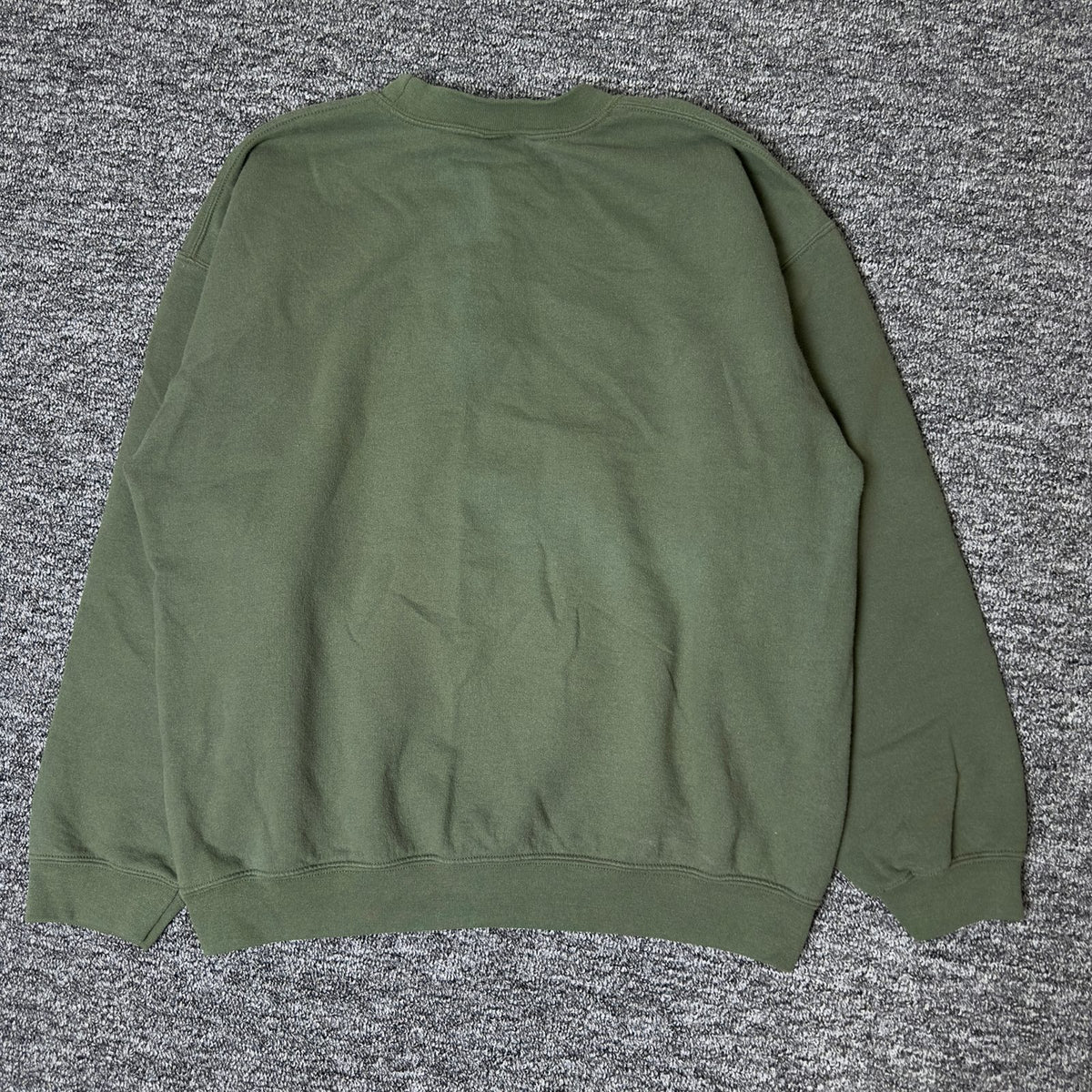 American Bald Eagle Graphic Crewneck Sweatshirt Olive Green