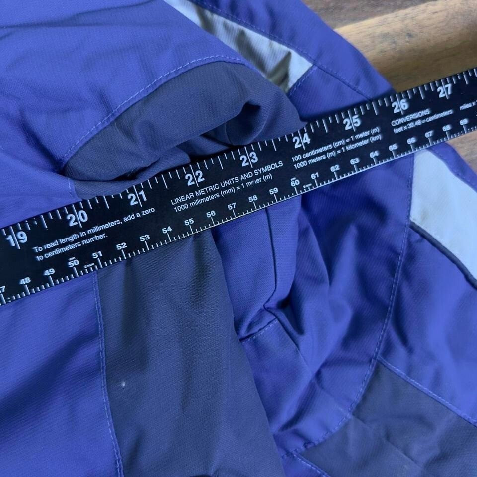 Columbia Men's Small Hooded Jacket Blue Gray Y2K Vintage