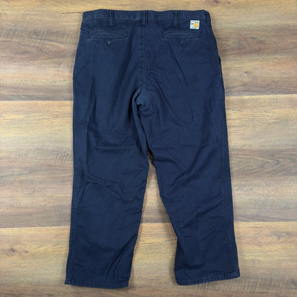 Carhartt FR Flame Resistant Work Pants Mens 36x28 Navy Blue
