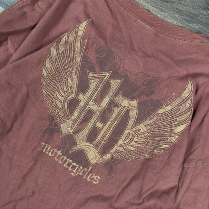 Vintage Harley-Davidson Long Sleeve T-Shirt Mens XL Rust