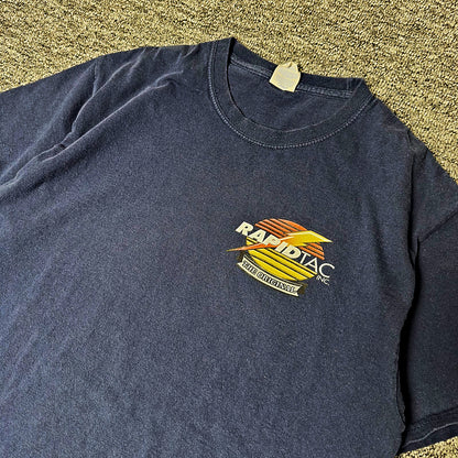 Port & Company Rapid Tac Tee Mens L Navy Graphic Workwear