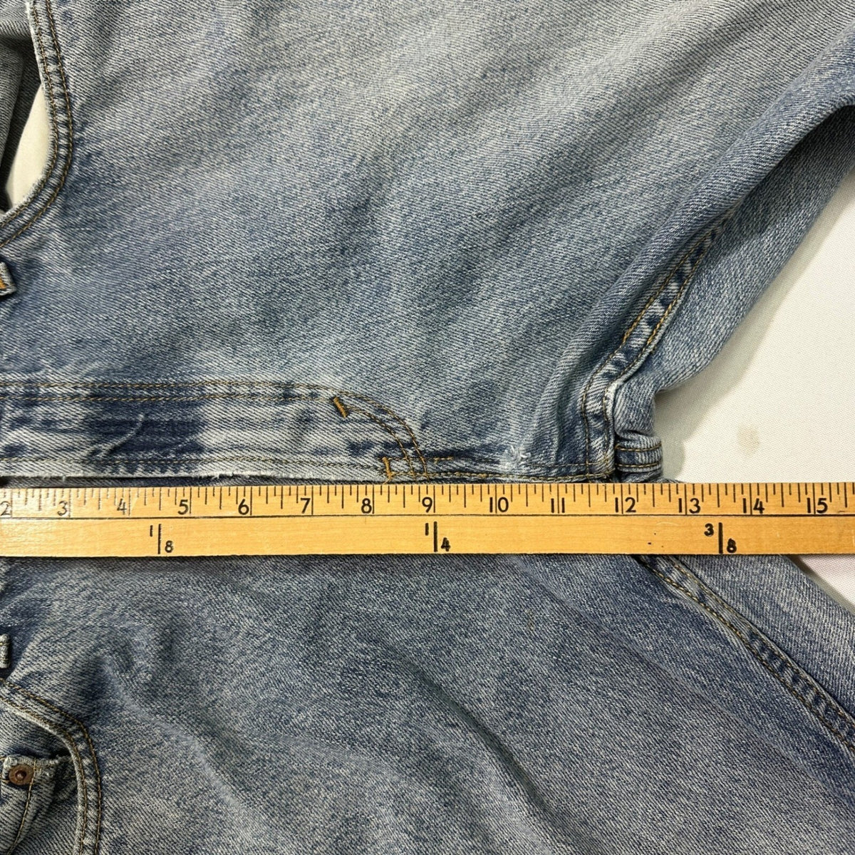 Levi's 505 Regular Fit Jeans Mens 36x36 Light Wash Baggy