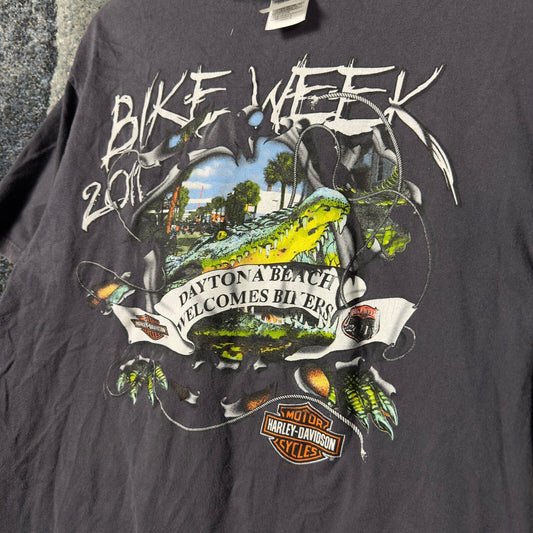 Harley-Davidson Bike Week T-Shirt Mens L Black 2011 Daytona