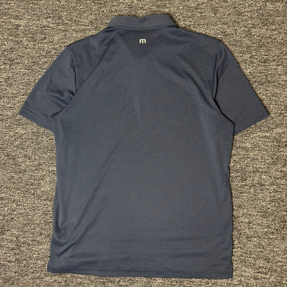 TravisMathew Polo Mens L Navy Blue Short Sleeve Golf
