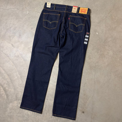 NWT Levi's 514 Straight Jeans Mens 38x32 Indigo Rinse