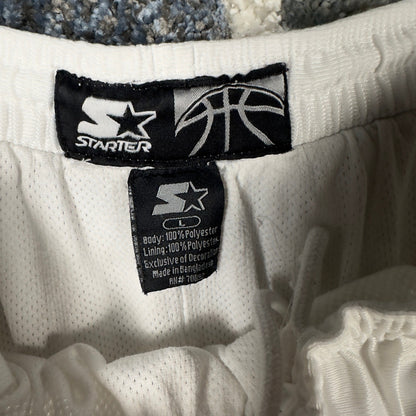 Starter Basketball Shorts Mens L White Mesh Colorblock Retro