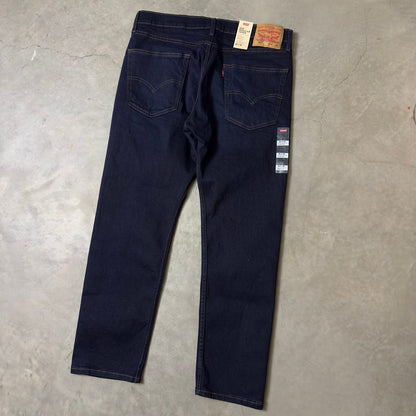 NWT Levi's 502 Taper Stretch Jeans Mens 36x30 Dark Indigo