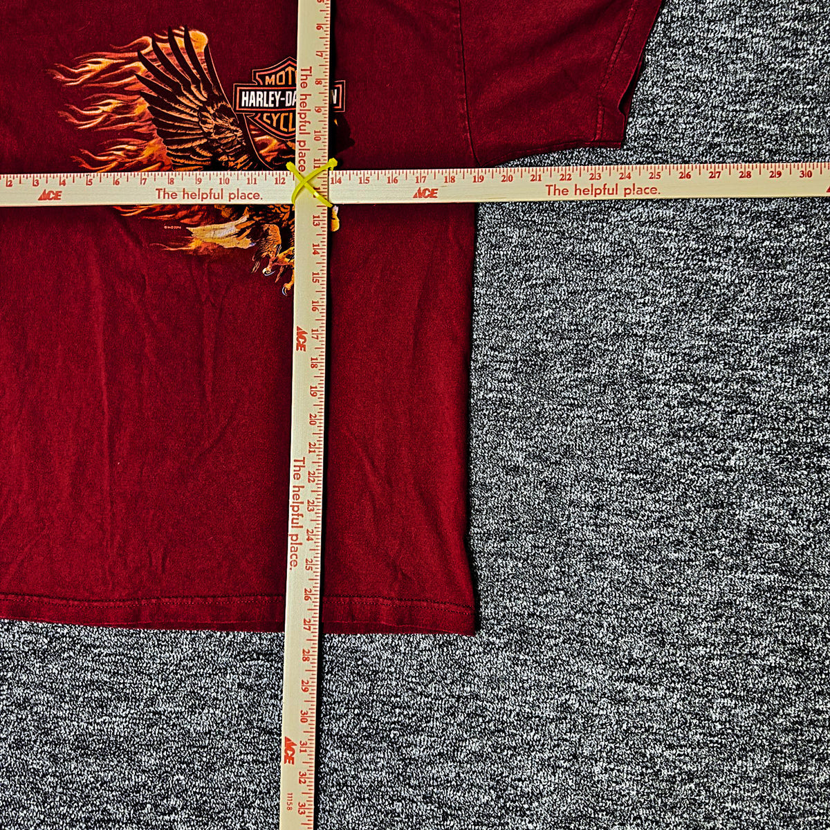 Harley Davidson New York City Eagle Tee Mens M Red Biker