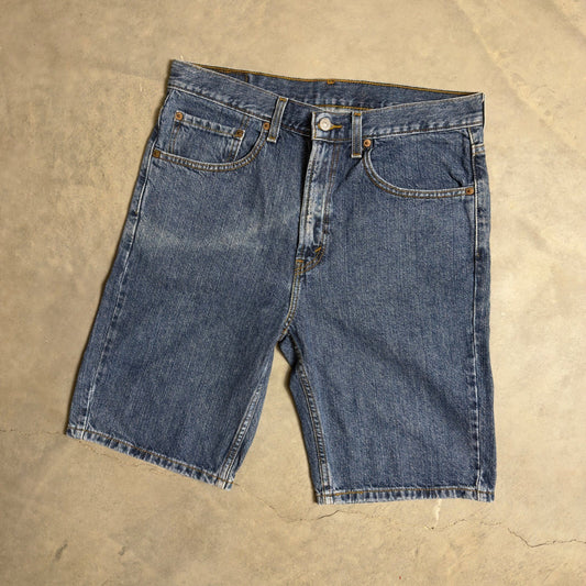 Vintage Levis 505 Denim Shorts Mens 32 Blue Y2K