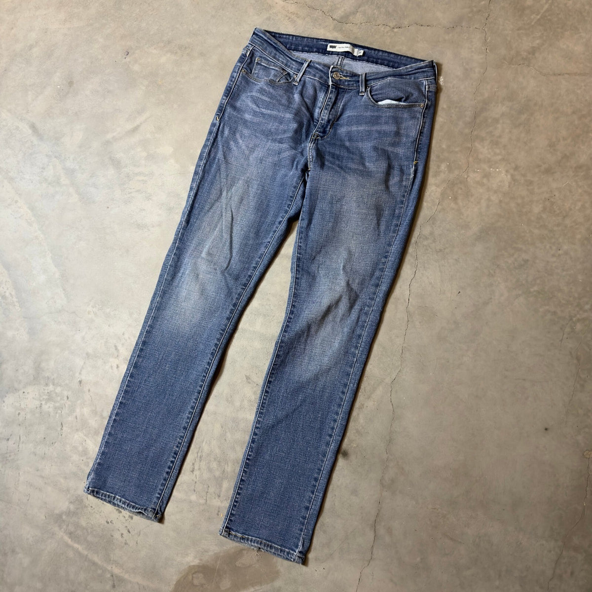 Levi's Mid Rise Skinny Jeans Womens 10 Blue Denim