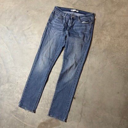 Levi's Mid Rise Skinny Jeans Womens 10 Blue Denim