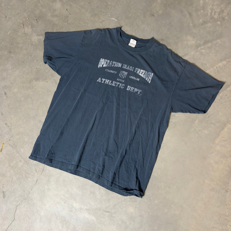 Vintage Anvil Operation Iraqi Freedom T Shirt Mens XL Y2K