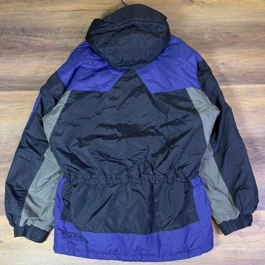 Columbia Men's Medium Winter Jacket Black Purple