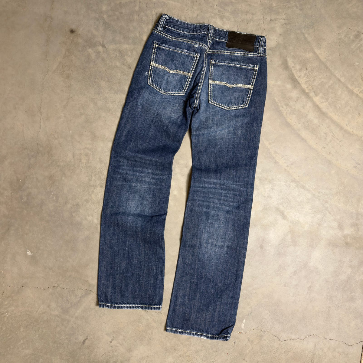 Rock And Roll Cowgirl Baggy Straight Jeans Womens 25