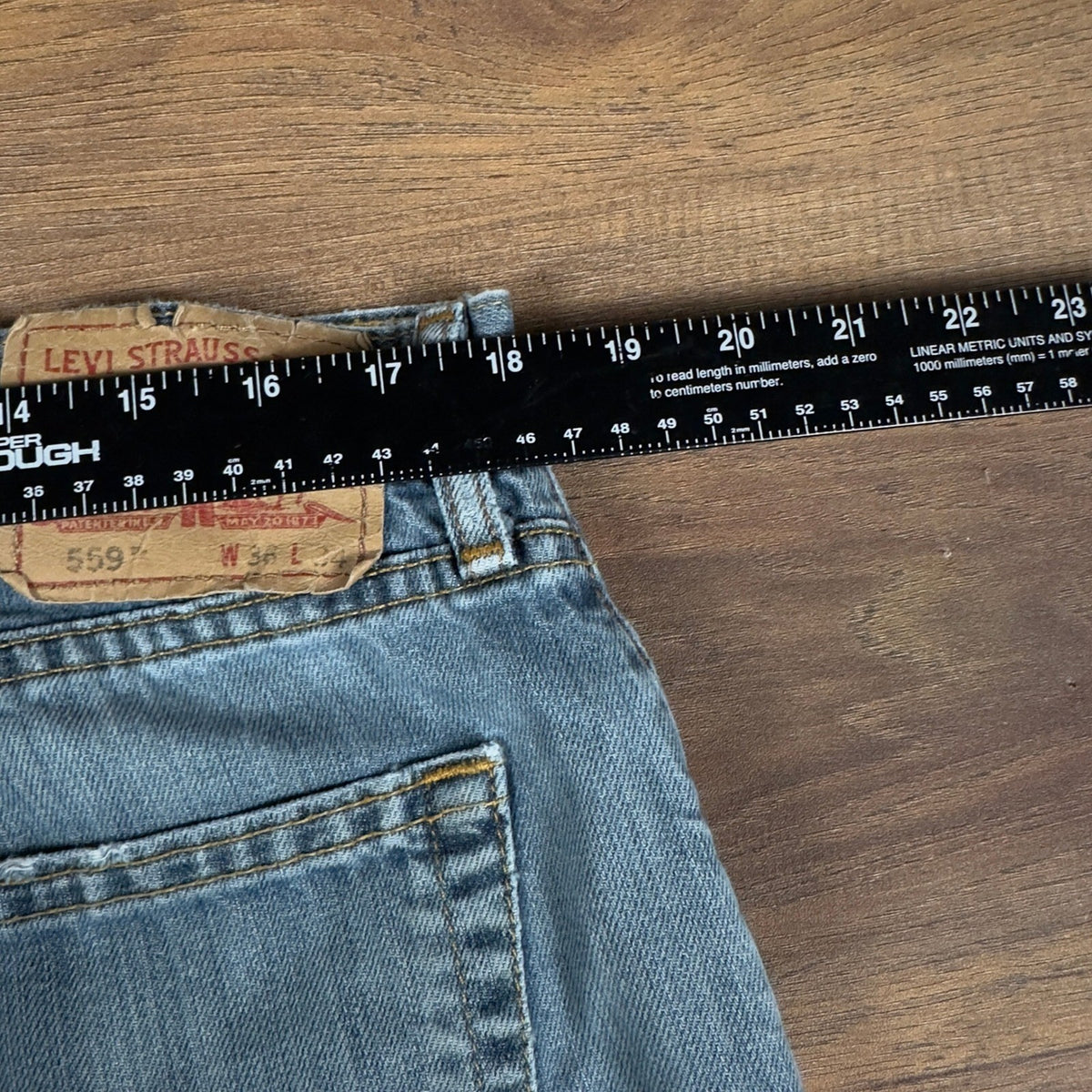 Vintage Y2K Levis 559 Relaxed Straight Jeans Mens 36x34 Blue