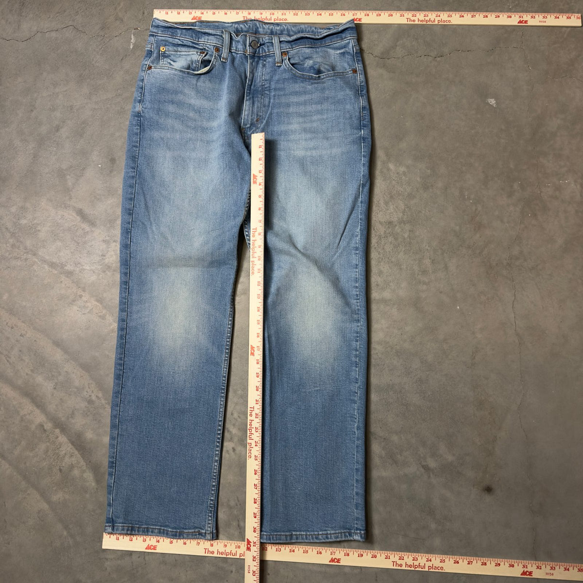Levi's Straight Leg Jeans Mens 34x32 Light Wash Red Tab