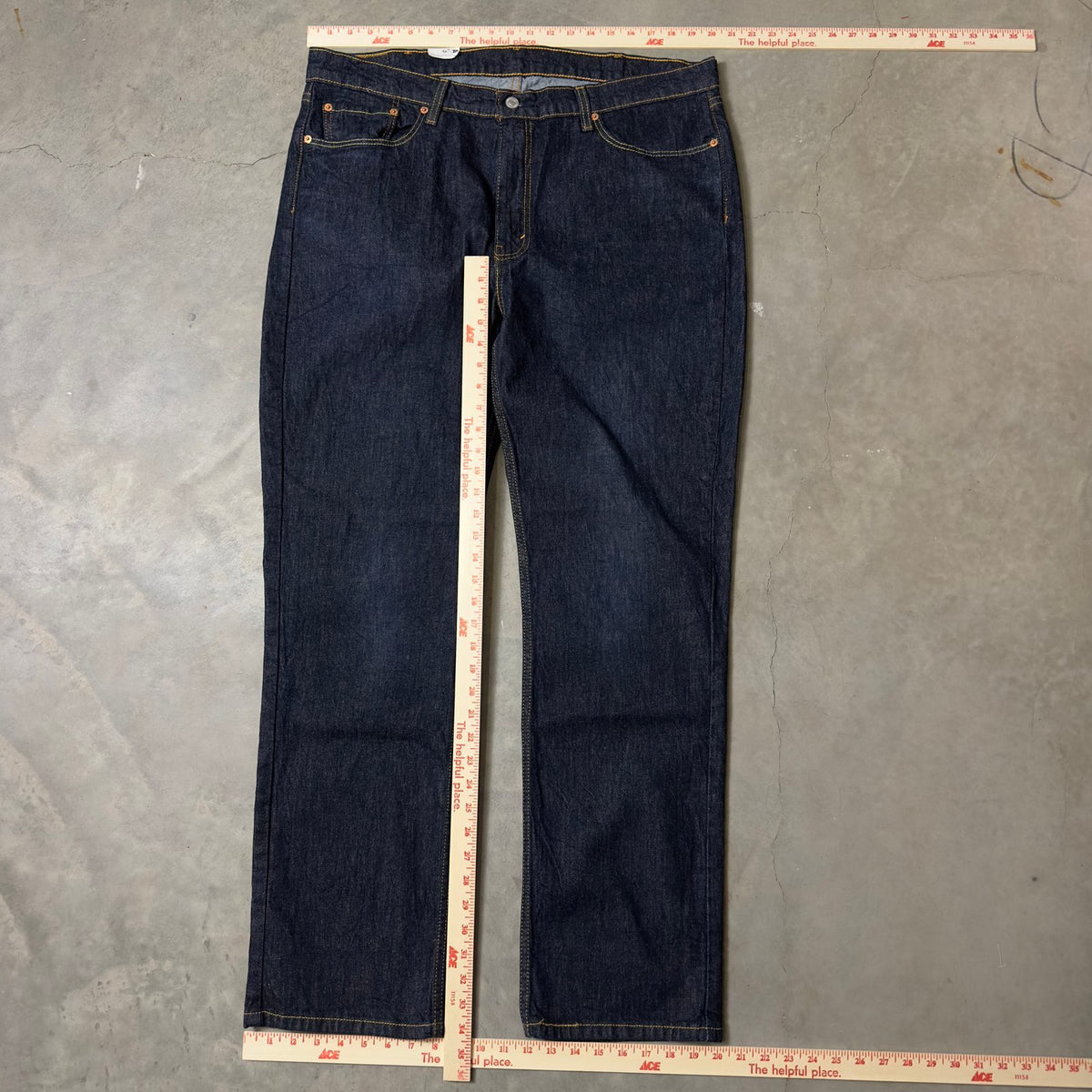 NWT Levi's 514 Straight Jeans Mens 40x32 Dark Indigo