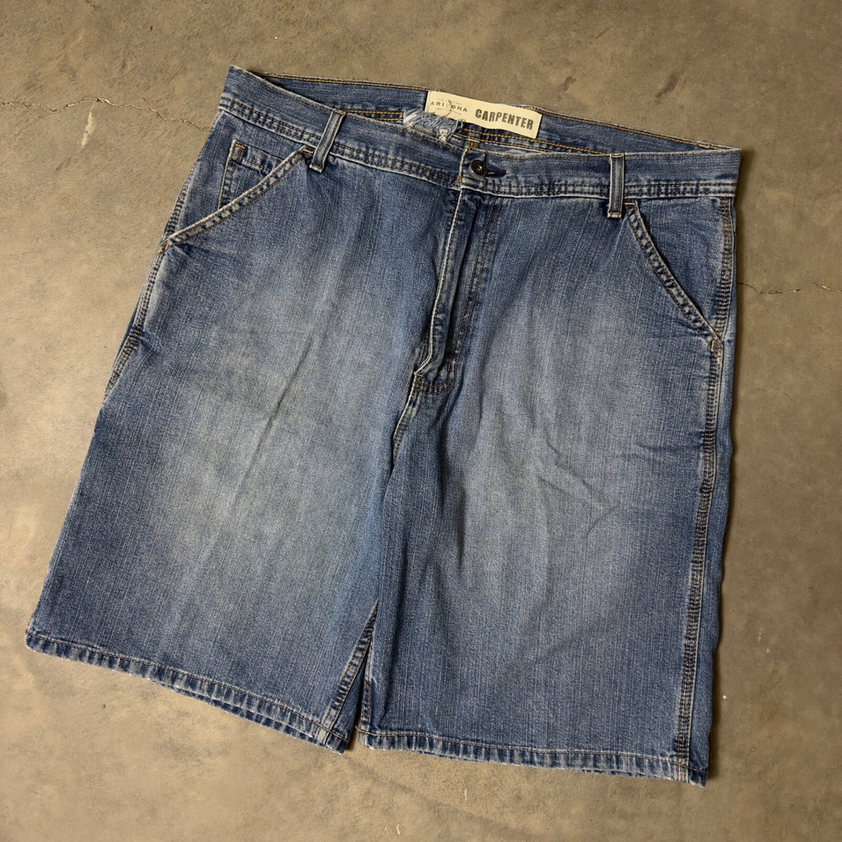 Vintage Y2K Arizona Carpenter Denim Shorts Mens 36 Baggy