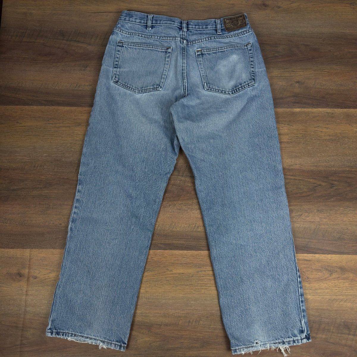 Vintage Eddie Bauer Relaxed Jeans Mens 36x32 Blue Distressed