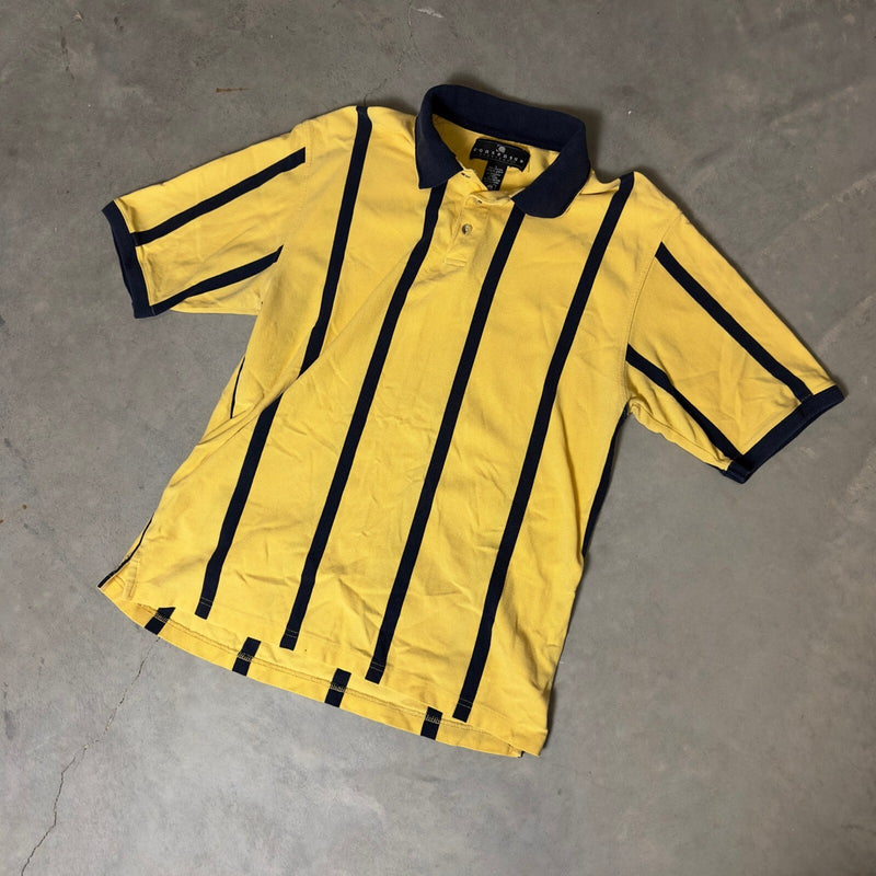 Vintage Consensus Sportswear Polo Shirt Mens L Yellow 90s