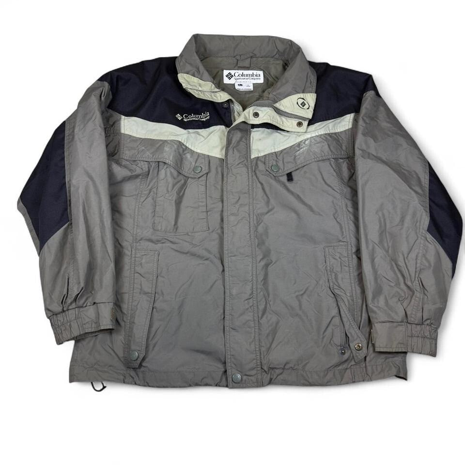 Columbia Jacket Mens L Gray Outdoor Winter Shell Coat