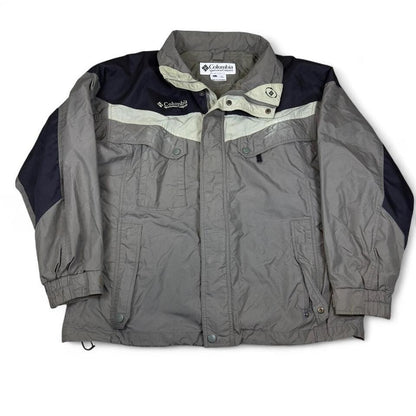 Columbia Jacket Mens L Gray Outdoor Winter Shell Coat