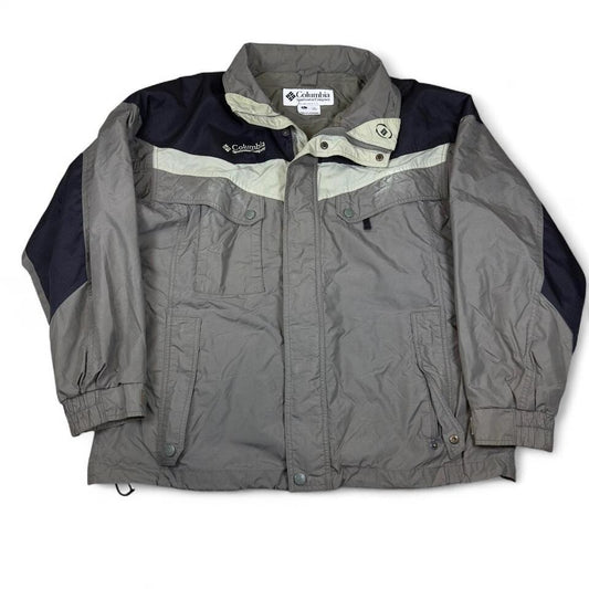 Columbia Jacket Mens L Gray Outdoor Winter Shell Coat