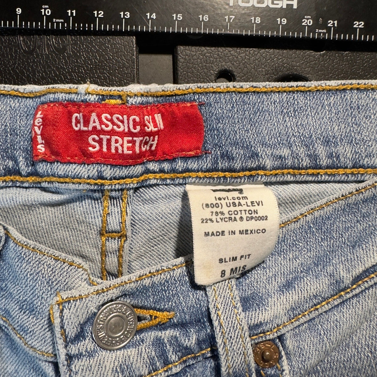 Vintage Y2K Levi's Classic Slim Stretch Jeans Womens 8 MIS