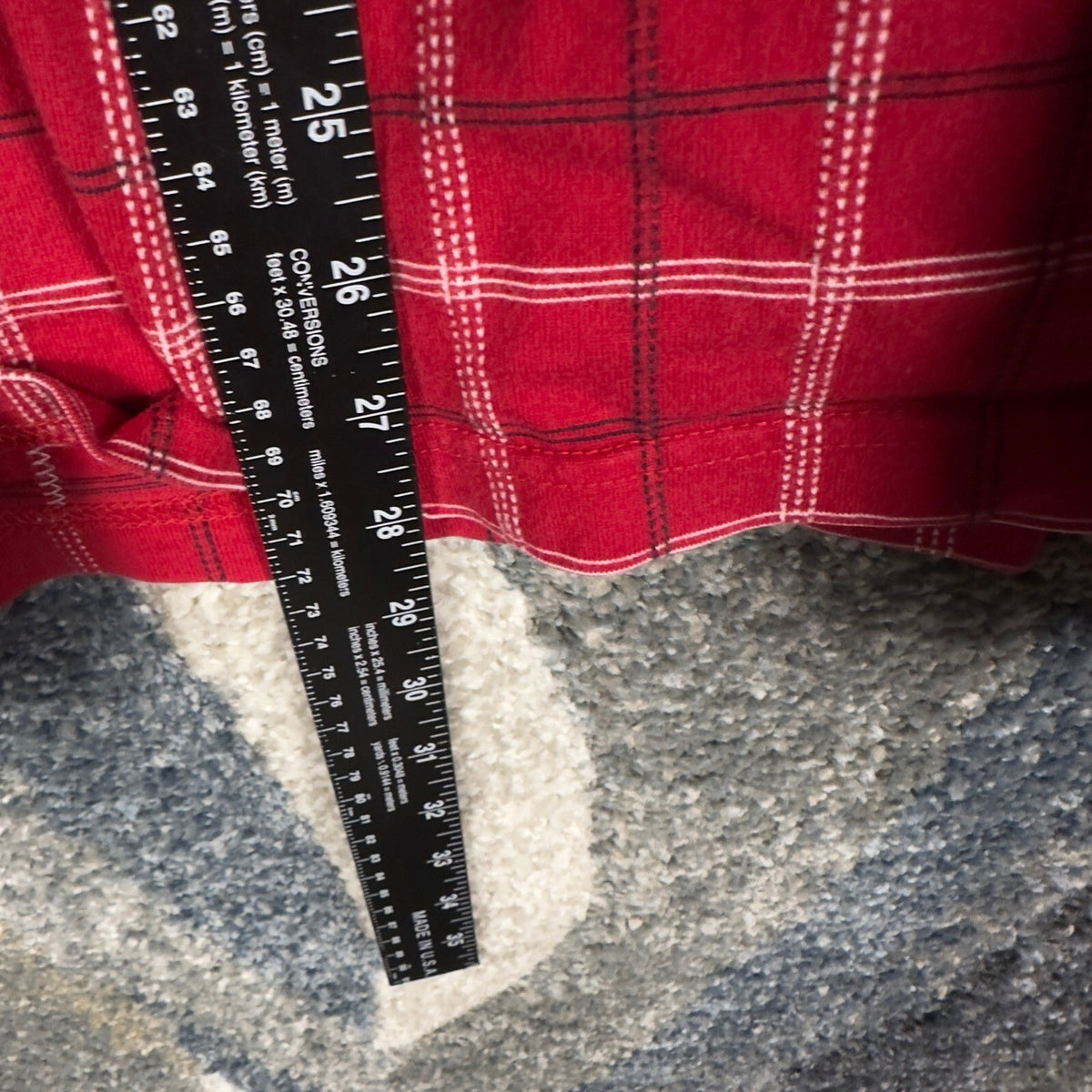 Chaps Ralph Lauren Plaid Polo Shirt Mens XXL Red White Black