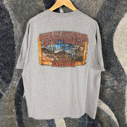 Harley Davidson Scottsdale Arizona T-Shirt Mens XL Gray